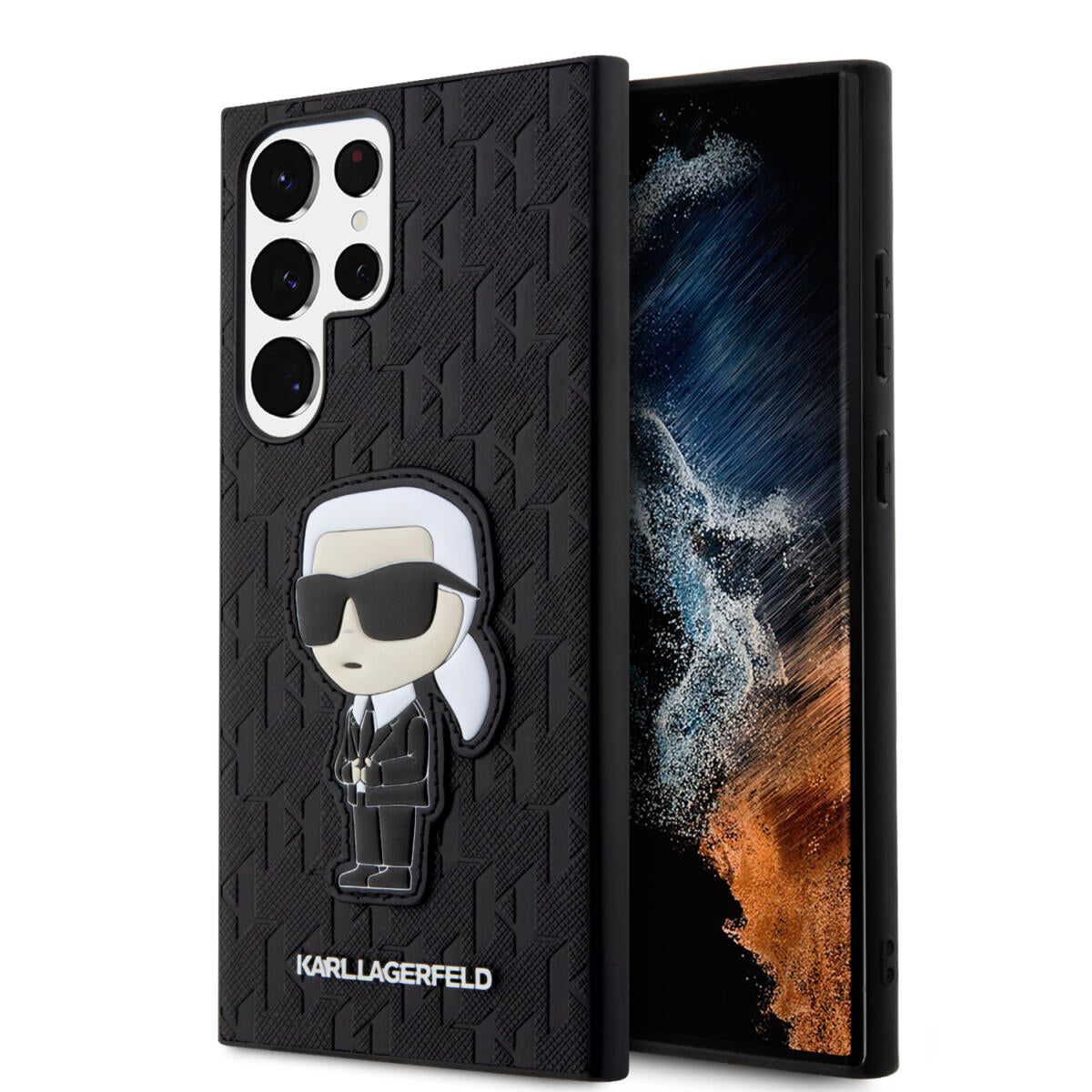Karl Lagerfeld -"Saffiano" Monogram Ikonic-Θήκη Προστασίας Samsung Galaxy S23 Ultra S918 (Μαυρο) – Θήκη για κινητό από το PhoneBazaar.gr