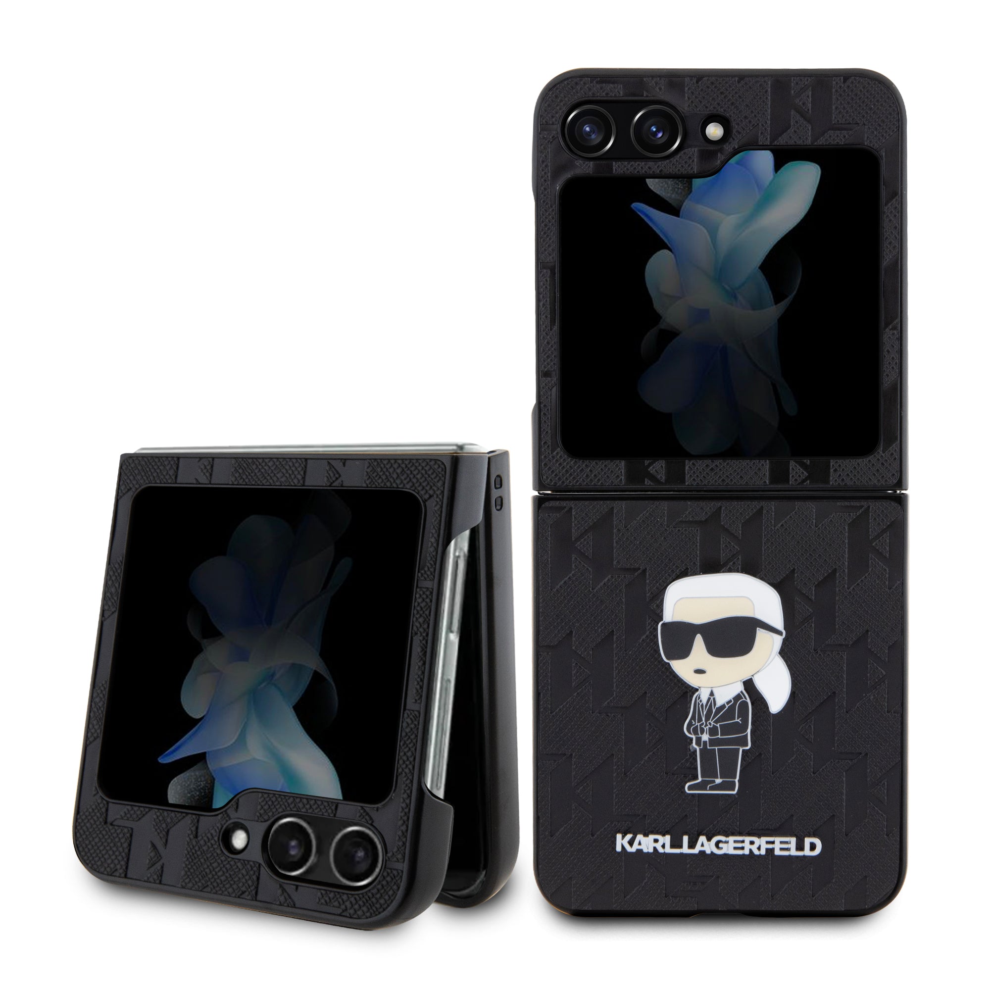 Karl Lagerfeld Monogram Ikonik Pin Saffiano Case Θήκη προστασίας από δερματίνη – Galaxy Z Flip 5 (Black – KLHCZF5SAPKINPK) – PhoneBazaar
