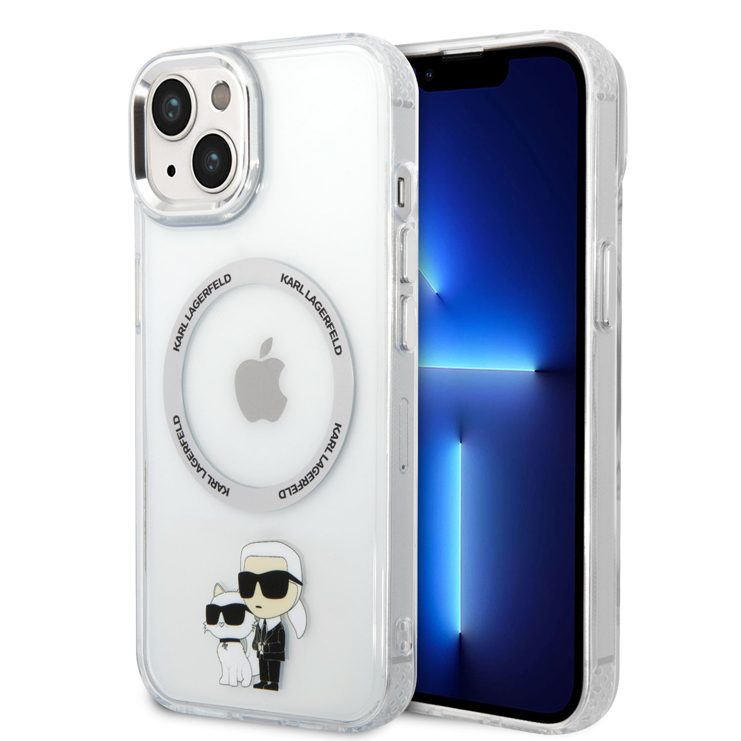 Karl Lagerfeld Magsafe Ringstand Case Iml Nft Karl+Choupette Θήκη Προστασίας Από Σκληρό Πλαστικό Για Iphone 14 (Clear – Klhmp14Shnkcit) – Θήκη για κινητό από το PhoneBazaar.gr
