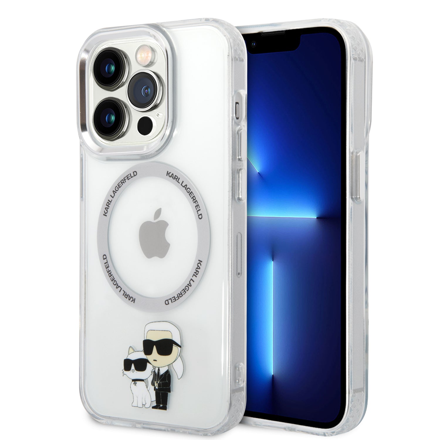 Karl Lagerfeld Magsafe Ringstand Case Iml Nft Karl+Choupette Θήκη Προστασίας Από Σκληρό Πλαστικό Για Iphone 14 Pro Max (Clear – Klhmp14Xhnkcit) – Θήκη για κινητό από το PhoneBazaar.gr