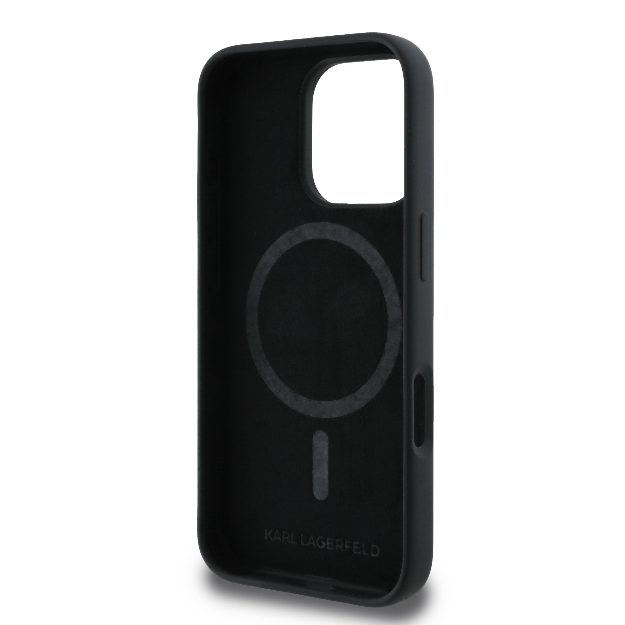 Karl Lagerfeld Magsafe Karl's Head Print Case Θήκη προστασίας από σιλικόνη – iPhone 16 Pro (Μαύρο – KLHMP16LSKHPPLK)