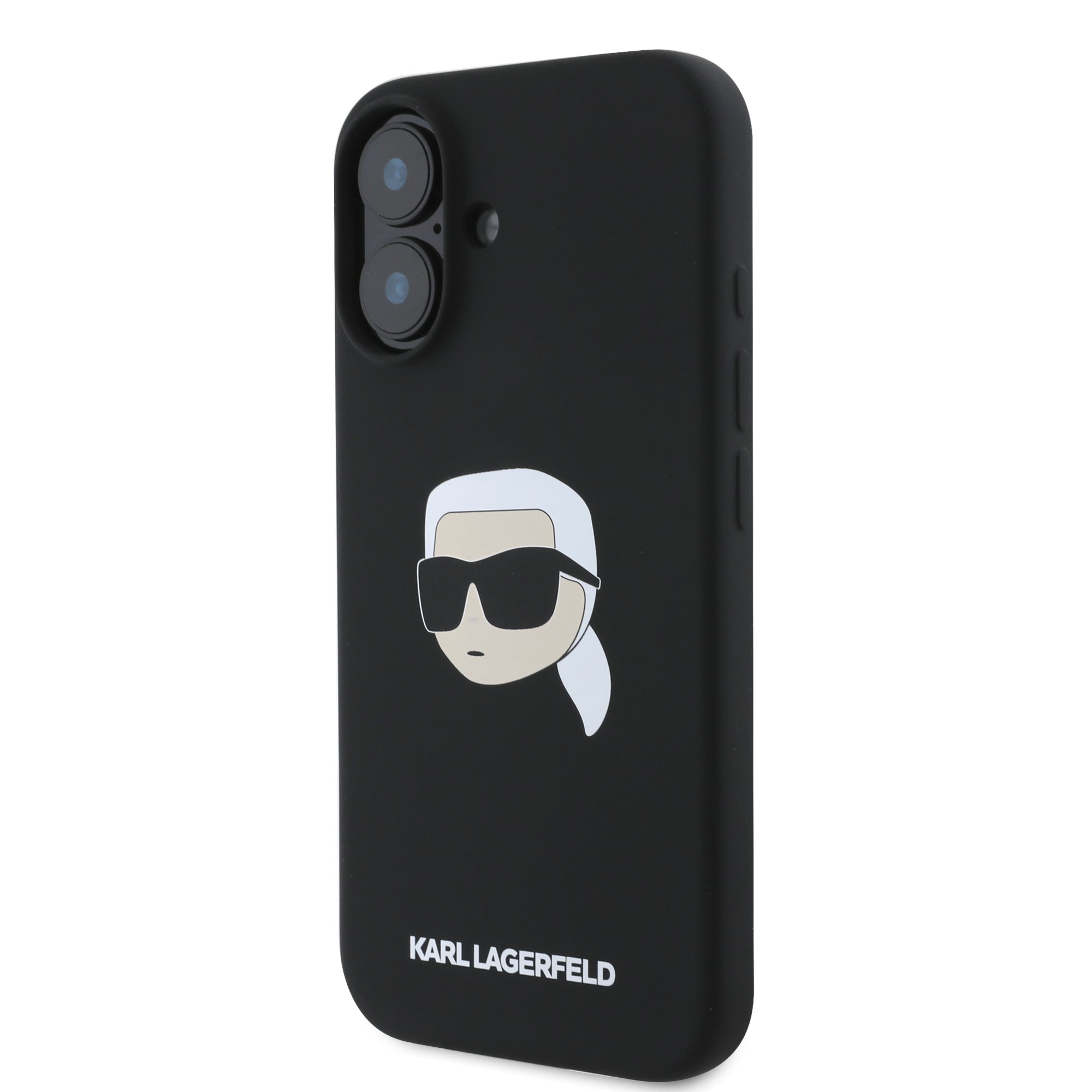 Karl Lagerfeld Magsafe Karl's Head Print Case Θήκη προστασίας από σιλικόνη – iPhone 16 (Μαύρο – KLHMP16SSKHPPLK)