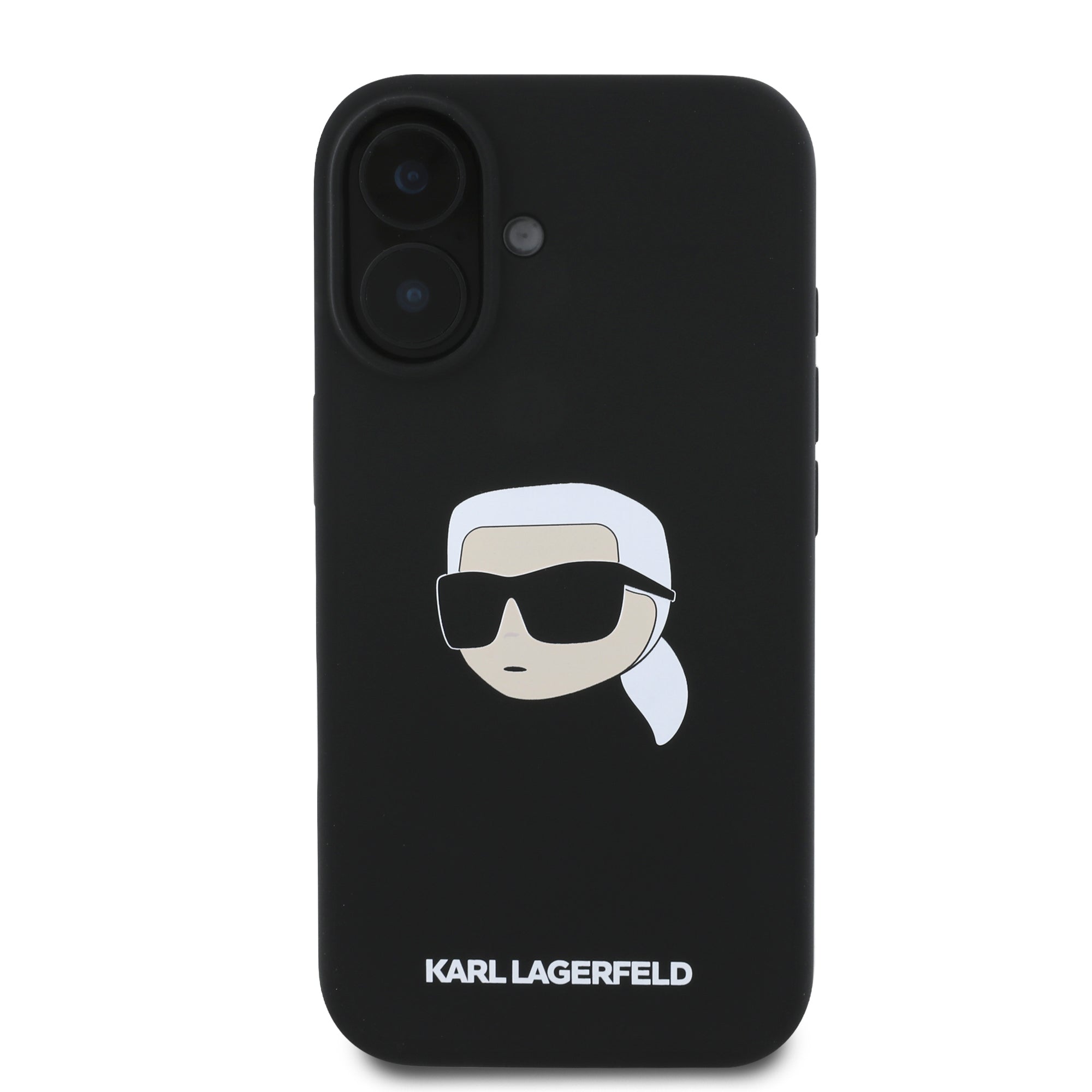 Karl Lagerfeld Magsafe Karl's Head Print Case Θήκη προστασίας από σιλικόνη – iPhone 16 (Μαύρο – KLHMP16SSKHPPLK)