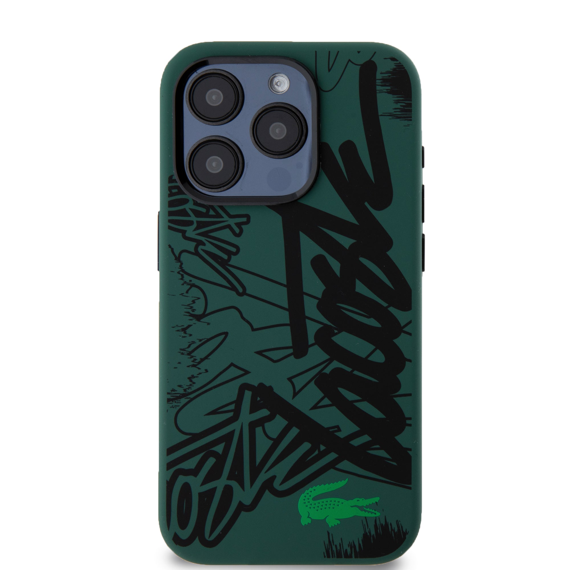Lacoste Graffiti Hard Case Θήκη προστασίας από Liquid σιλικόνη iPhone 15 Pro Max (Πράσινο/Μαύρο)
