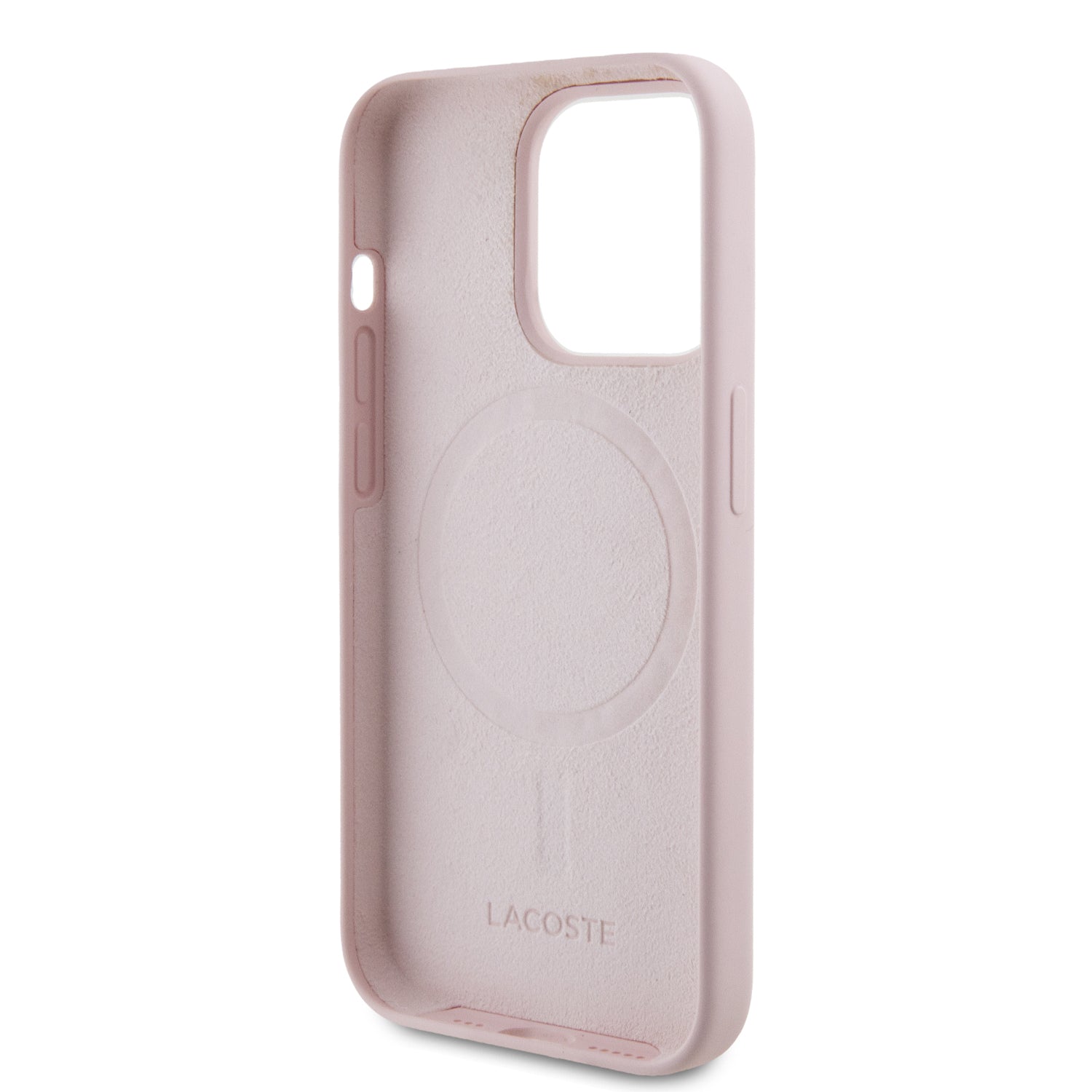 Lacoste Magsafe Croc Logo Hard Case Θήκη προστασίας από Σιλικόνη για iPhone 15 Pro (Ροζ)