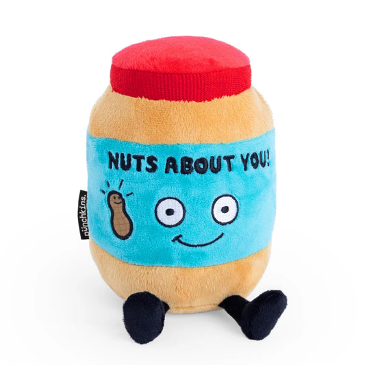 Punchkins Plush Χαμογελαστό Βαζάκι Φυστικοβούτυρο Λούτρινο – "Nuts About You" – Θήκη για κινητό από το PhoneBazaar.gr