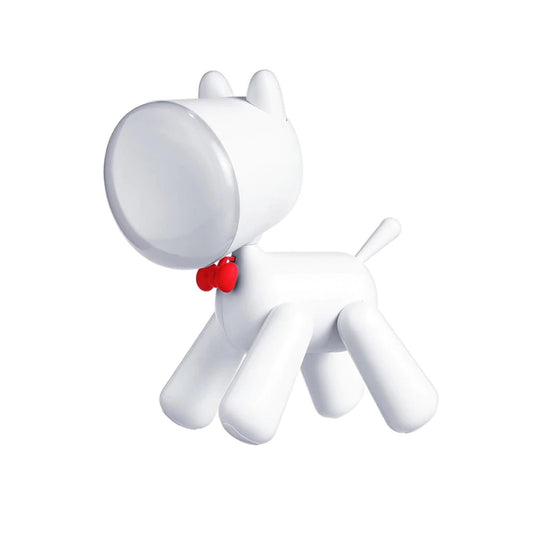 Designnest® Puppylamp |Janpim| Επιτραπέζια Λάμπα Αστείο Κουτάβι Με Διακόπτη Στη Ουρά Του (Λευκό) – Θήκη για κινητό από το PhoneBazaar.gr
