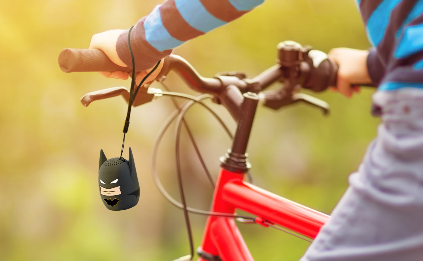 eKids Batman Φορητό ηχείο Bluetooth για παιδιά με λουράκι καρπού (Γκρι/Μαύρο)