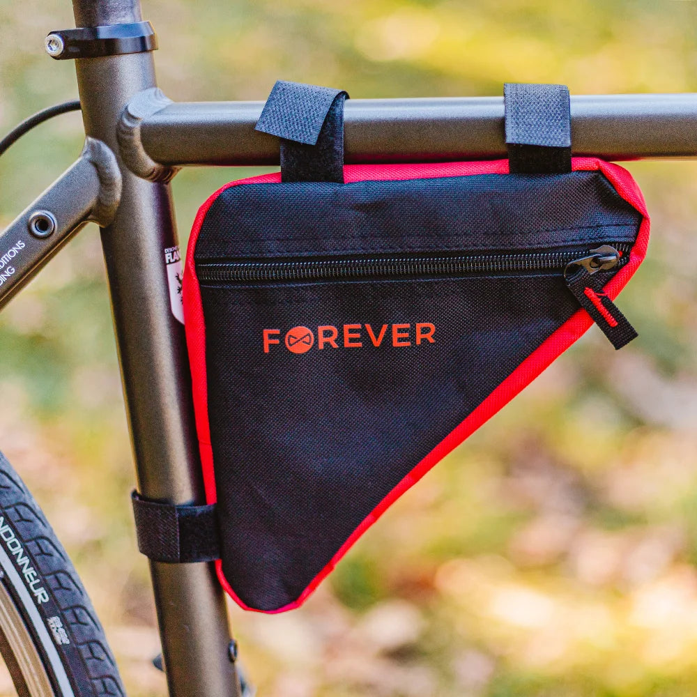 Forever Bike Bag Under The Frame – Τσάντα Υποπλαισίου Ποδηλάτου FB-100 (Μαύρο / Κόκκινο)