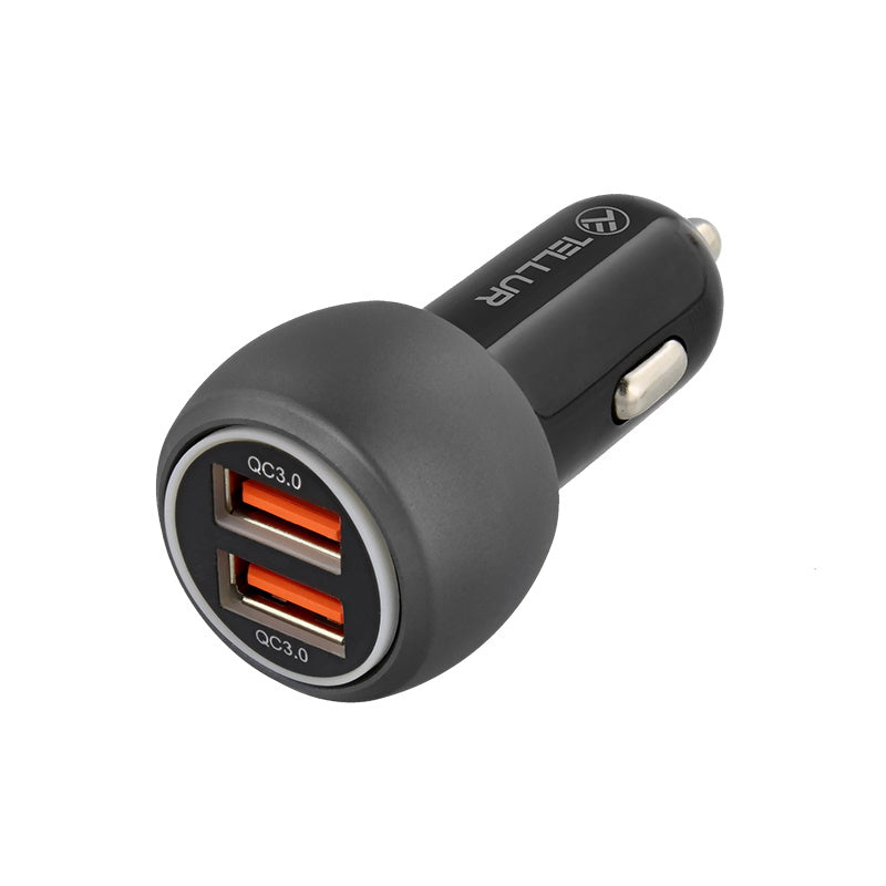 Tellur Dual Usb Car Charger With Quickcharge 3.0 / 6A Φορτιστής Αυτοκινήτου Δύο Υποδοχών 36W – Θήκη για κινητό από το PhoneBazaar.gr