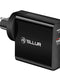 Tellur Pdhc1 Φορτιστής Δύο Θυρών 48W Pd (Pd30W + Qc3.0) 3 Βυσμάτων (Us, Eu, Uk), Σε Μαύρο Χρώμα – Θήκη για κινητό από το PhoneBazaar.gr
