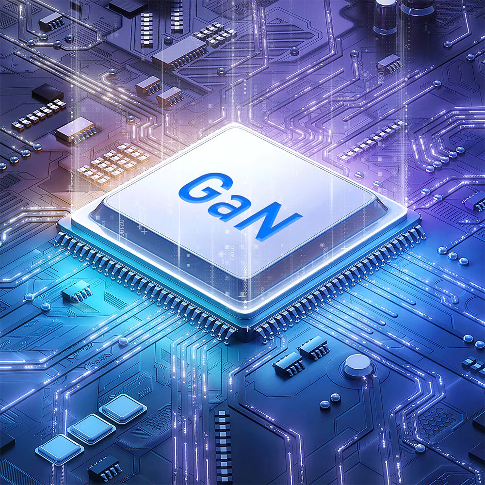 Tellur GaN 65W 3-port wall charger, 2xUSB-C + USB-A, EU, UK, US- Φορτιστής Τοίχου 3 θυρών σε μαύρο χρώμα