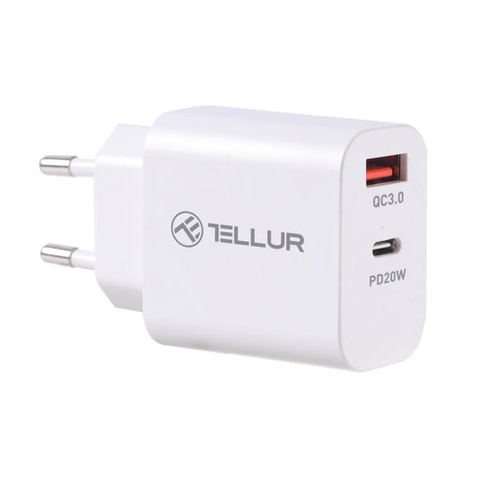 Tellur Pdhc101 Φορτιστής Δύο Θυρών 38W Pd (Pd20W + Qc3.0 18W) Σε Λευκό Χρώμα (Tll151381) – Θήκη για κινητό από το PhoneBazaar.gr