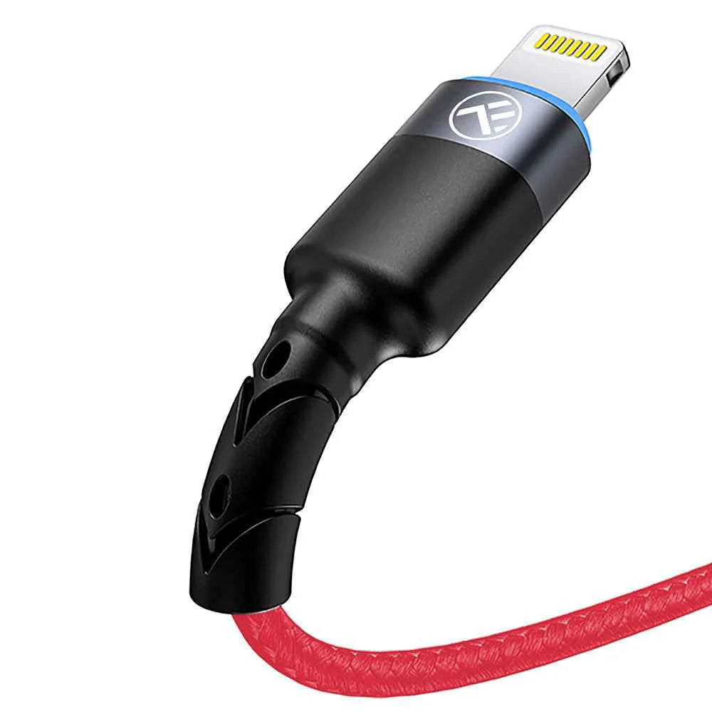 Tellur - Glowing Connection -  USB to Lightning Led Cable 3A - Red