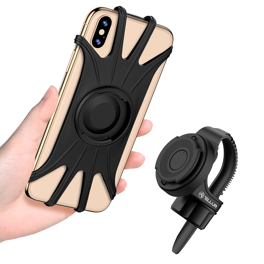 Tellur Bph100 Bike Phone Holder Αφαιρούμενη Βάση Στήριξης Smartphone (4" Έως 6,5" Ιντσών) Κατάλληλη Για Ποδήλατο (Black) – Θήκη για κινητό από το PhoneBazaar.gr