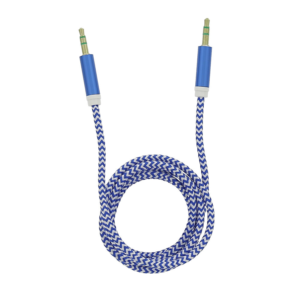 Tellur Auxiliary Audio Cable Στερεοφωνικό Καλώδιο Ήχου Αρσενικό/Αρσενικό Μήκους 1 Μέτρου Σε Μπλε – Θήκη για κινητό από το PhoneBazaar.gr