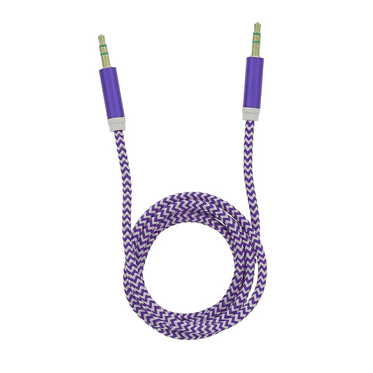 Tellur Auxiliary Audio Cable Στερεοφωνικό Καλώδιο Ήχου Αρσενικό/Αρσενικό Μήκους 1 Μέτρου Σε Μωβ – Θήκη για κινητό από το PhoneBazaar.gr
