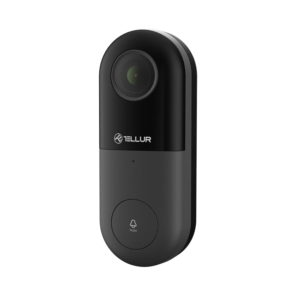 Tellur Video Doorbell Wifi Ασύρματο Κουδούνι Πόρτας Με Κάμερα & Wi-Fi Σε Μαύρο/Γκρι Χρώμα Fullhd (Tll331251) – Θήκη για κινητό από το PhoneBazaar.gr