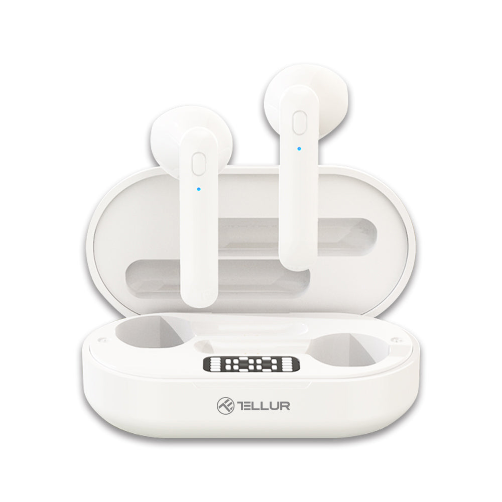 Tellur Flip Bluetooth True Wireless Headphones Ασύρματα Ακουστικά Bluetooth Tws – White – Θήκη για κινητό από το PhoneBazaar.gr