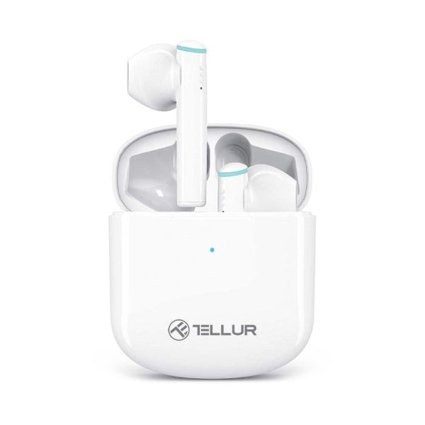 Tellur Aura Bluetooth True Wireless Headphones Ασύρματα Ακουστικά Bluetooth Tws – White – Θήκη για κινητό από το PhoneBazaar.gr