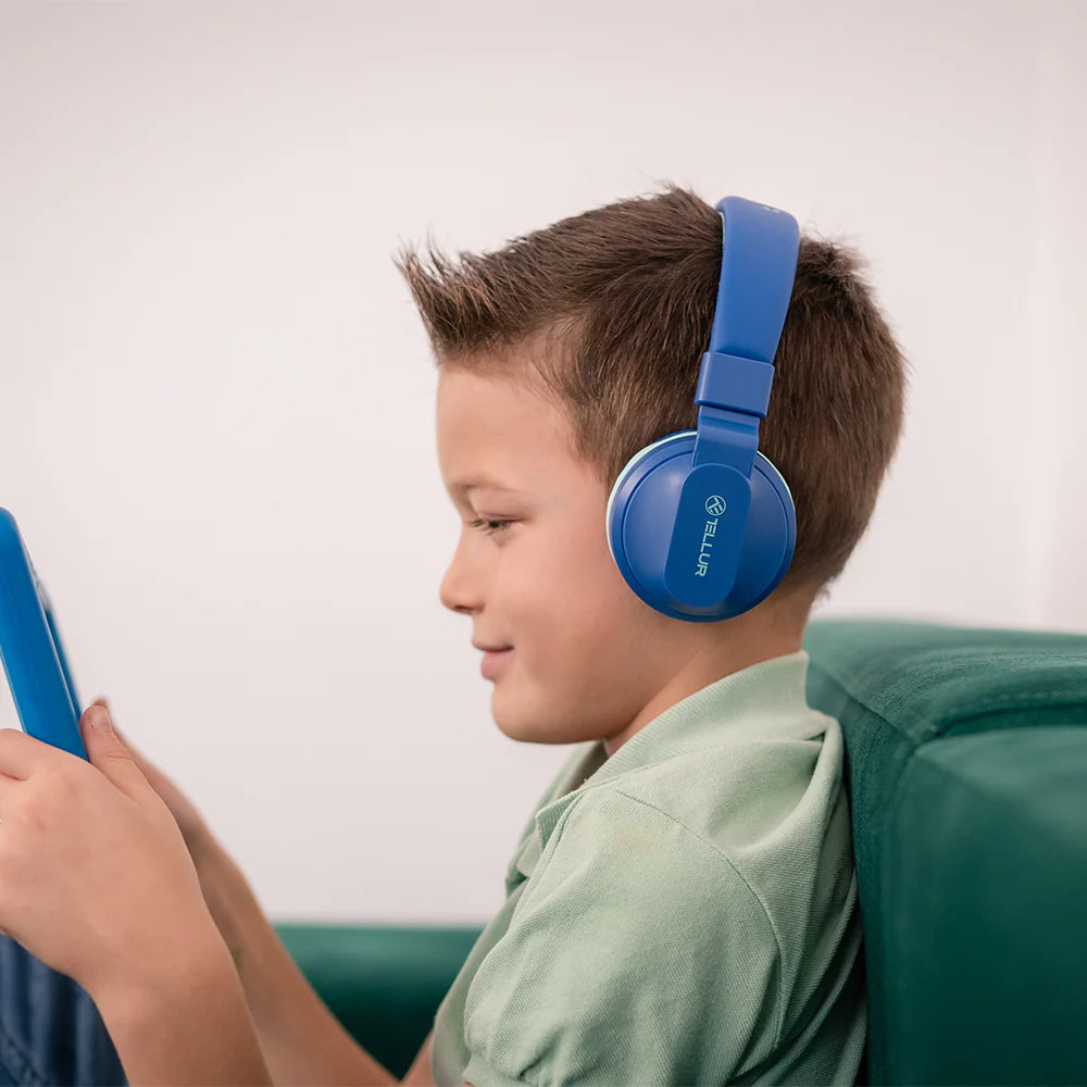 Tellur Buddy Over‑Ear Bluetooth Ακουστικά για Παιδιά, Bluetooth 5.3 – Μπλε