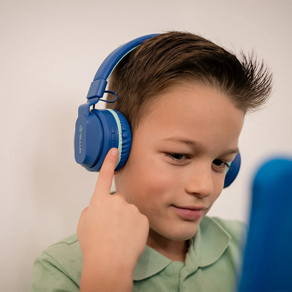 Tellur Buddy Over‑Ear Bluetooth Ακουστικά για Παιδιά, Bluetooth 5.3 – Μπλε