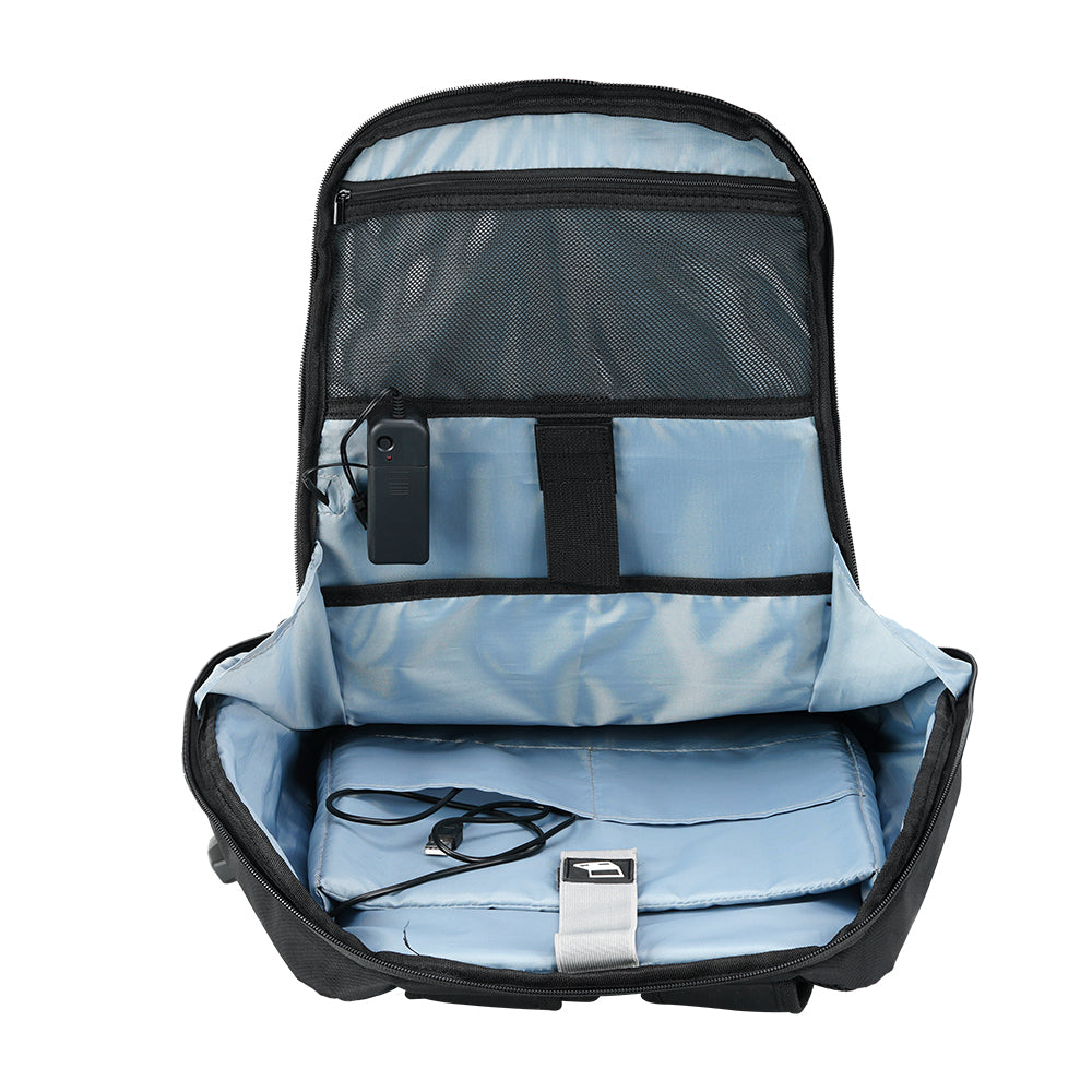 Tellur GlowPack Laptop Backpack Ευρύχωρο Backpack με LED λωρίδες φωτισμού και θήκη για laptop έως 15,6" – Black (TLL611282)