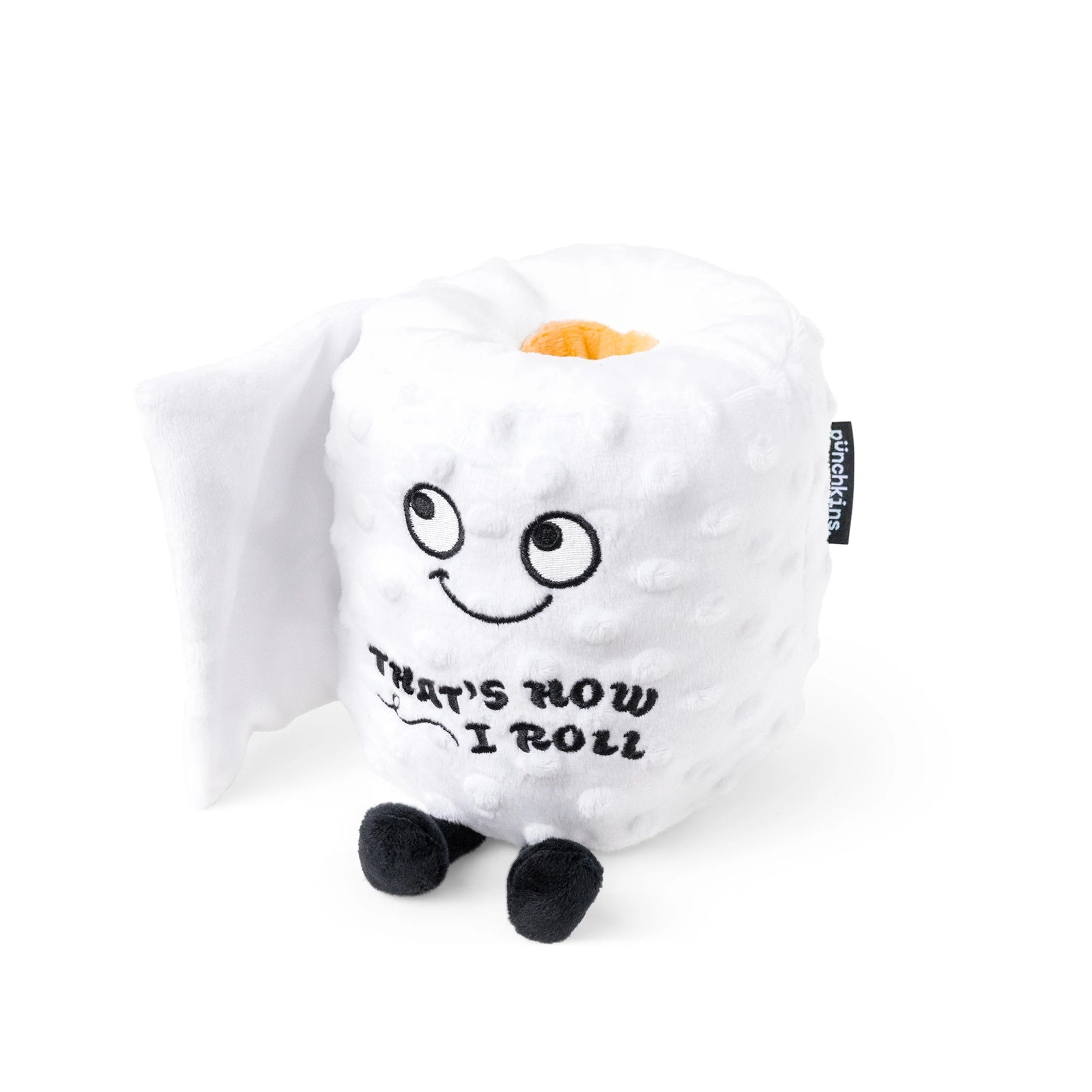 Punchkins Plush Χαρούμενο Ρολό Χαρτί Υγείας Λούτρινο – "That'S How I Roll" – Θήκη για κινητό από το PhoneBazaar.gr