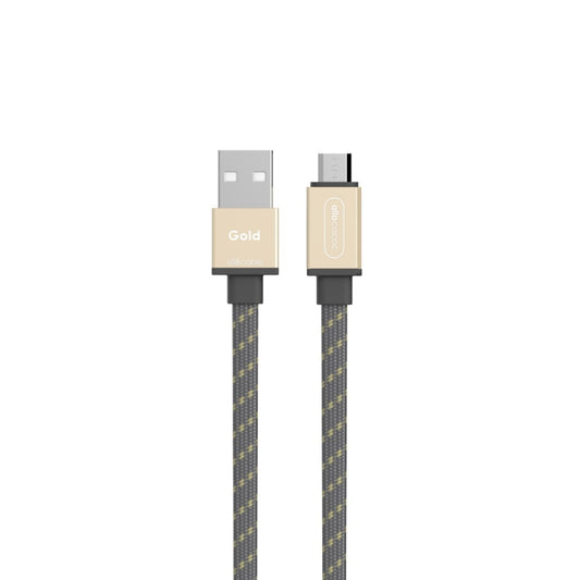Allocacoc Usbcable |Flat| Αλουμινένιο Πλεκτό Καλώδιο Microusb (1,5 Μέτρο - Χρυσό) – Θήκη για κινητό από το PhoneBazaar.gr