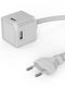 Allocacoc® Powercube |Usbcube Extended Usb A| Πολύπριζο 4 Θέσεων Usb-A - Λευκό - 10464Wt/Eueumc – Θήκη για κινητό από το PhoneBazaar.gr