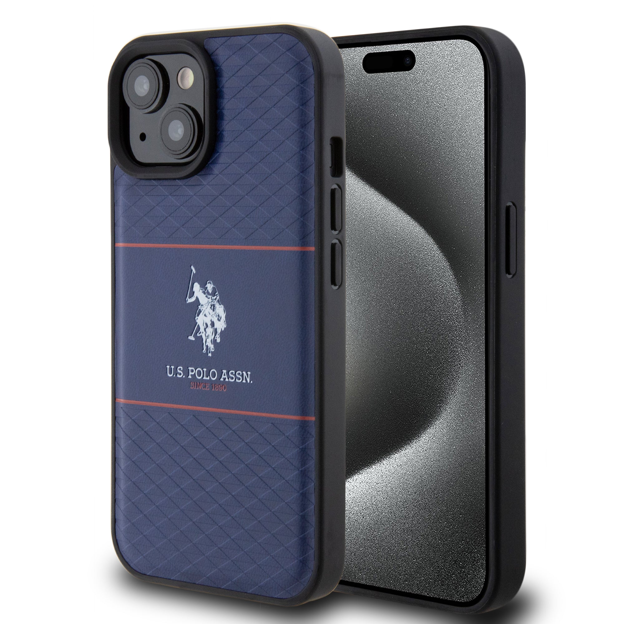 U.S. Polo Assn. Hc Pu Pattern Stripe – Θήκη Προστασίας Από Σιλικόνη Iphone 15 (Navy – Ushcp15Sptrv) – Θήκη για κινητό από το PhoneBazaar.gr