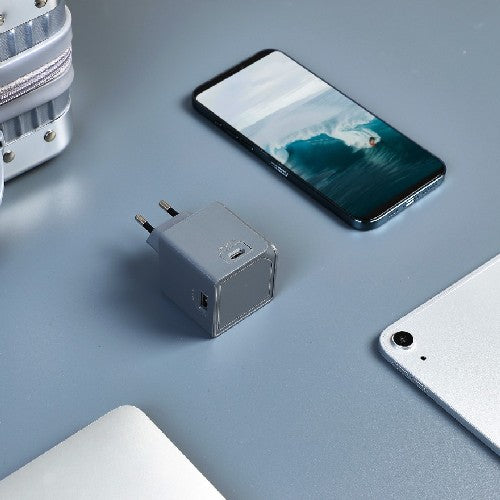 Allocacoc - USBcube Original - USB A+C - 65W - Γκρι  DH1253GY/EUPD65