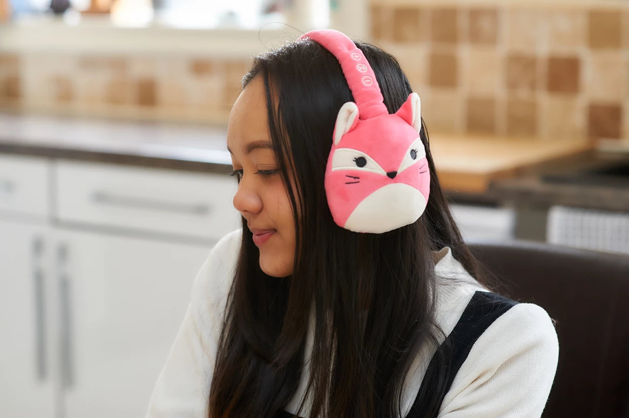 Lazerbuilt Squishmallows Fifi the Fox – Λούτρινα Ασύρματα Παιδικά Ακουστικά με Μικρόφωνο