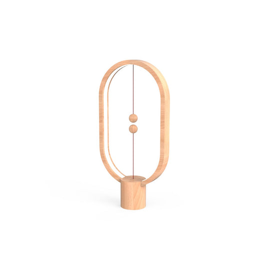 Designnest Heng Balance |Wooden Lamp Ellipse| Διακοσμητική Λάμπα Με Μαγνητικό Διακόπτη (Light Wood) – Θήκη για κινητό από το PhoneBazaar.gr