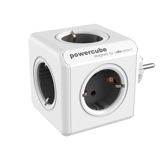 Allocacoc® Powercube |Original| Πολύπριζο 5 Θέσεων – Γκρι – 1100Gy/Deorpc – Θήκη για κινητό από το PhoneBazaar.gr