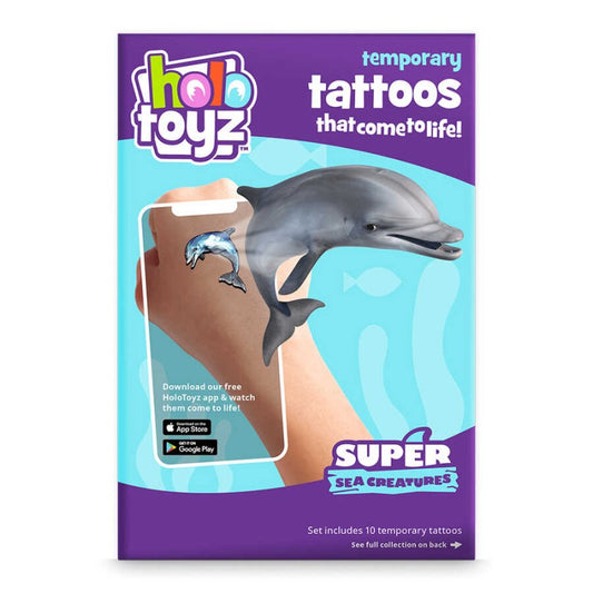 Holotoyz - Super Sea Creatures Augmented Reality Τατουάζ Επαυξημένης Πραγματικότητας Που Ζωντανεύουν Σε Κινούμενα Σχέδια – Θήκη για κινητό από το PhoneBazaar.gr