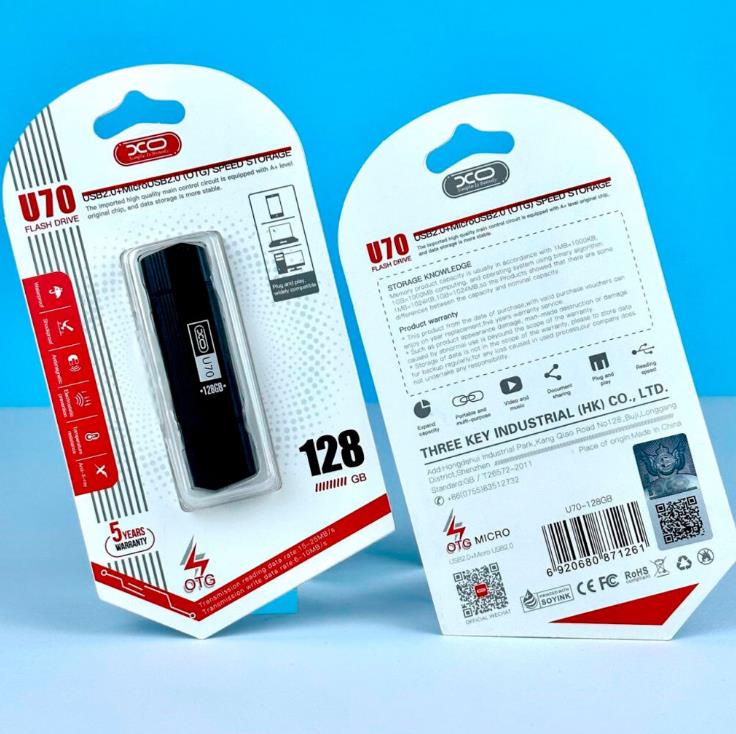 Xo - U70 Usb & Micro Usb Storage Flash Drive - 128Gb – Θήκη για κινητό από το PhoneBazaar.gr