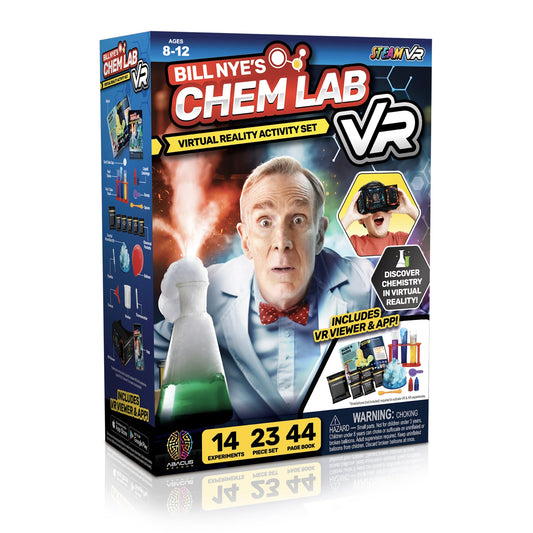 Abacus Brands Bill Nye'S Chemistry Kit Chem Lab Vr Επιστημονικό Σετ Εικονικής Πραγματικότητας – Πλήρης Αγγλική Έκδοση – Περιλαμβάνει Γυαλιά Vr – Θήκη για κινητό από το PhoneBazaar.gr