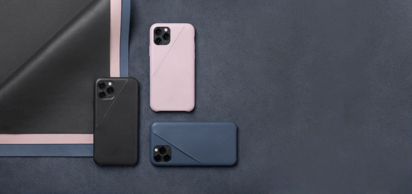 Native Union Clic Card Δερμάτινη Θήκη προστασίας για Apple iPhone 11 Pro με υποδοχή για κάρτες – μαύρη