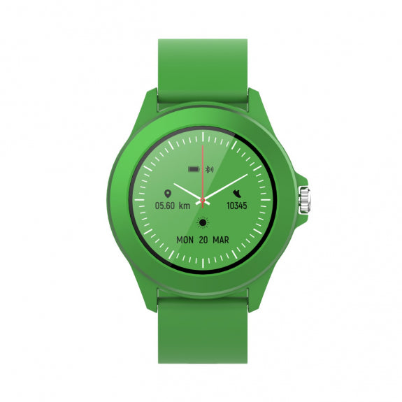 Forever Smartwatch με παλμογράφο Colorum CW-300 xGreen σε πράσινο χρώμα