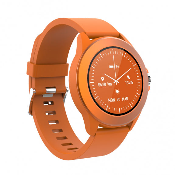 Forever Smartwatch με παλμογράφο Colorum CW-300 xOrange σε πορτοκαλί χρώμα