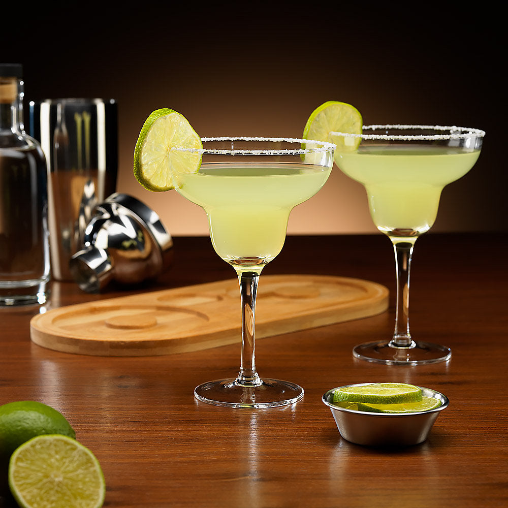 The Source – Margarita Cocktail Set – Connoisseur Creations Σετ Παρασκευής Κοκτέιλ με Ποτήρια & Ξύλινο Δίσκο