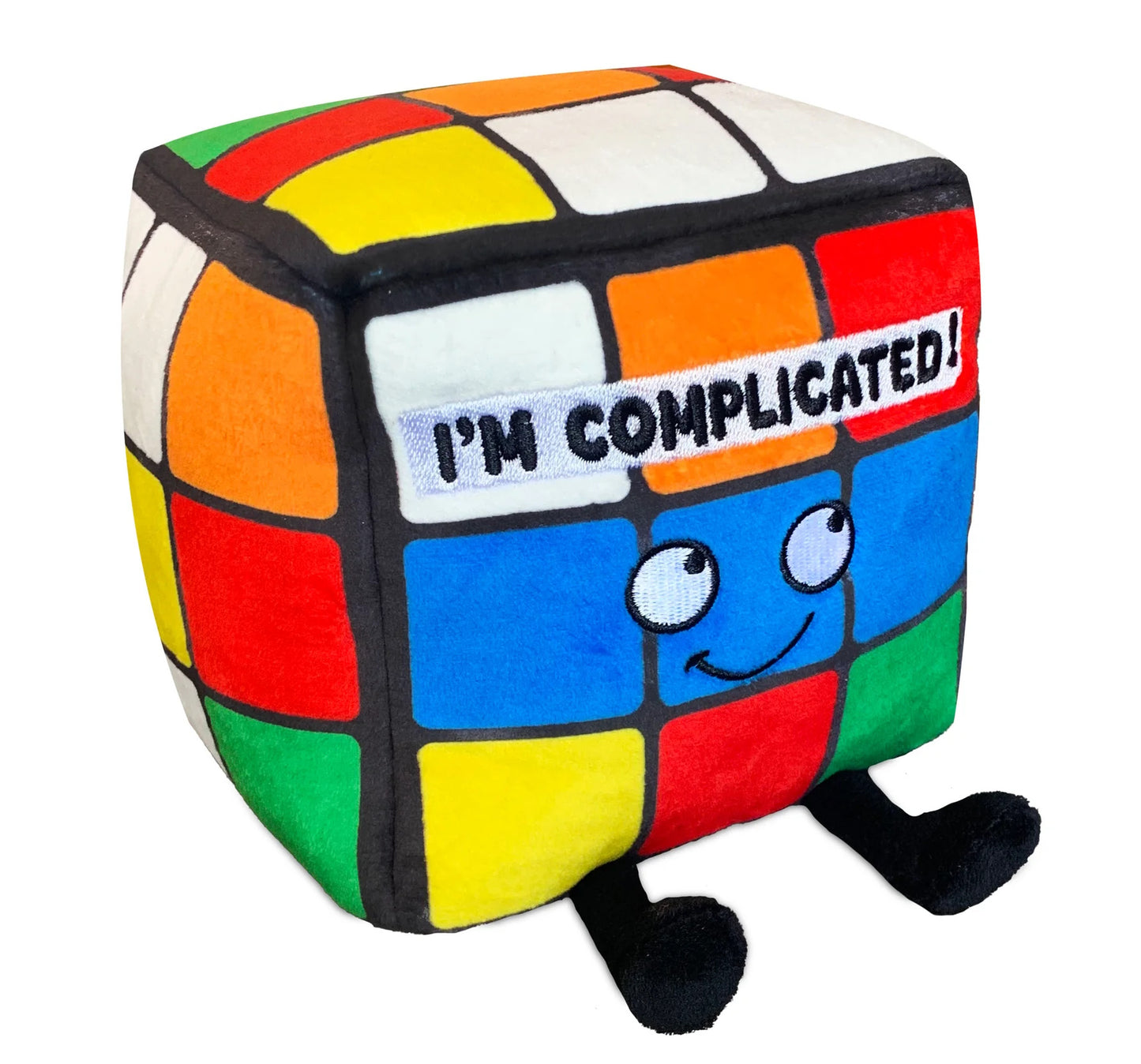 Punchkins Plush Κύβος Λούτρινο – "I'M Complicated" – Θήκη για κινητό από το PhoneBazaar.gr