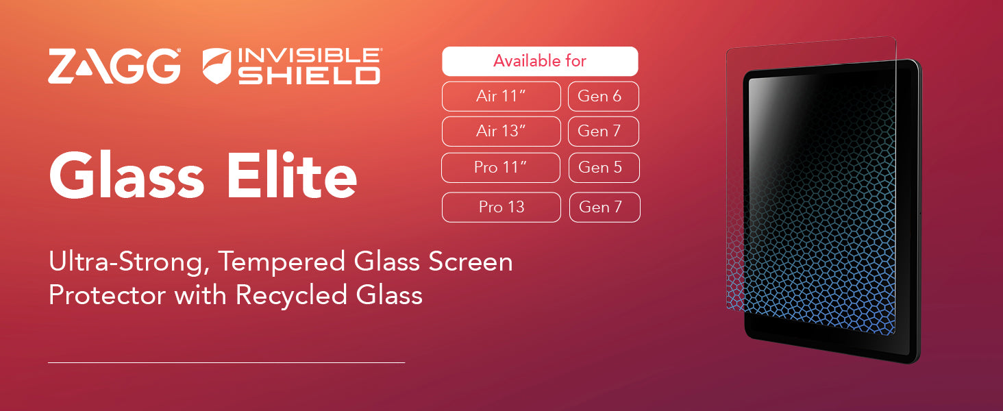 ZAGG Glass Elite για Apple iPad Air 11″ (M2 - 2024)