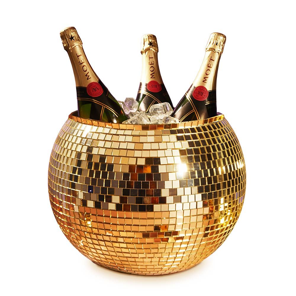 Disco Ball Ice Bucket  Gold - Κουβάς Πάγου Ντισκομπάλα – Προσθέστε Λάμψη στα Πάρτι σας