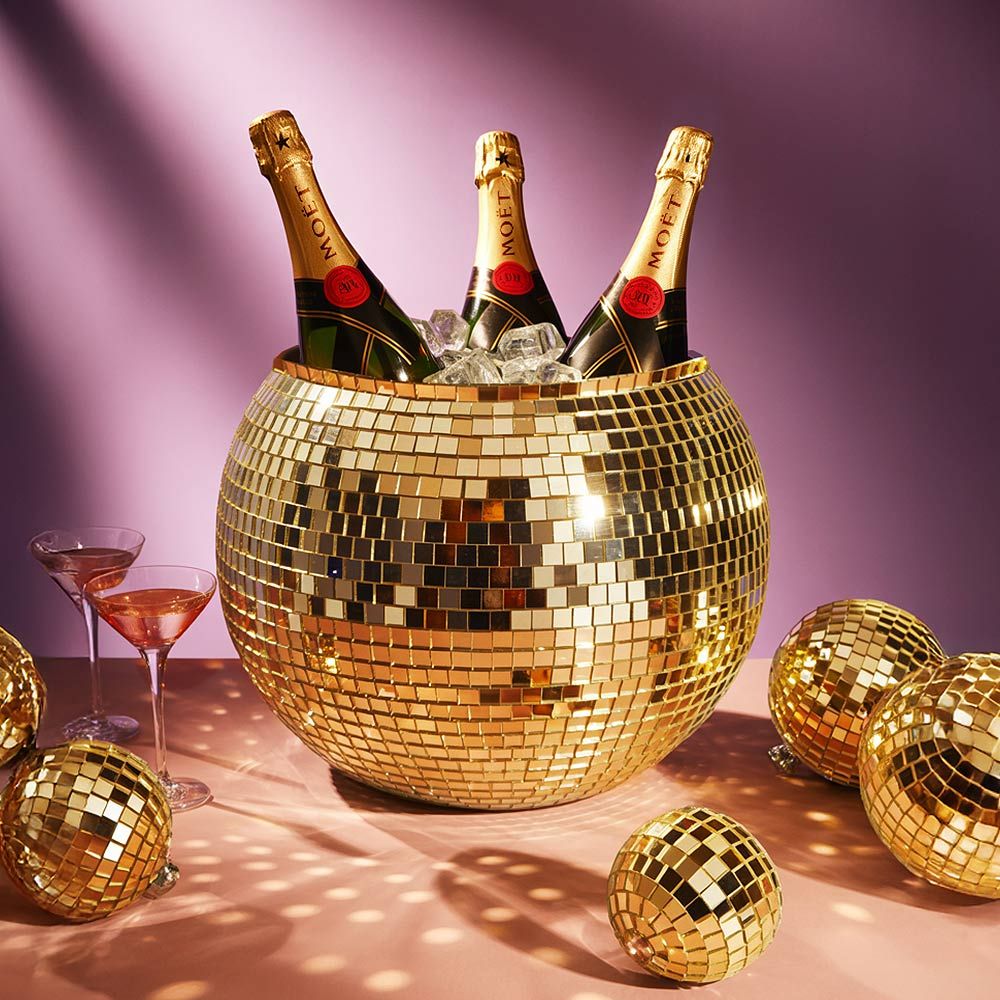 Disco Ball Ice Bucket  Gold - Κουβάς Πάγου Ντισκομπάλα – Προσθέστε Λάμψη στα Πάρτι σας