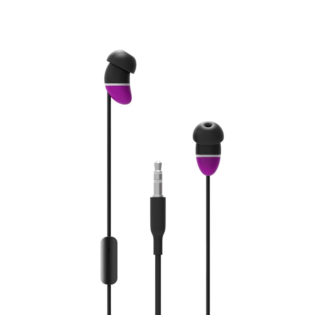 Allocacoc Earbeans |Bass| Ελαφριά Ακουστικά Σε Σχήμα Φασολιού (Μωβ) – Θήκη για κινητό από το PhoneBazaar.gr