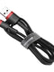 Καλώδιο Baseus Cafule Usb-a Σε Lightning 1m 2.4a – Μαύρο Και Κόκκινο