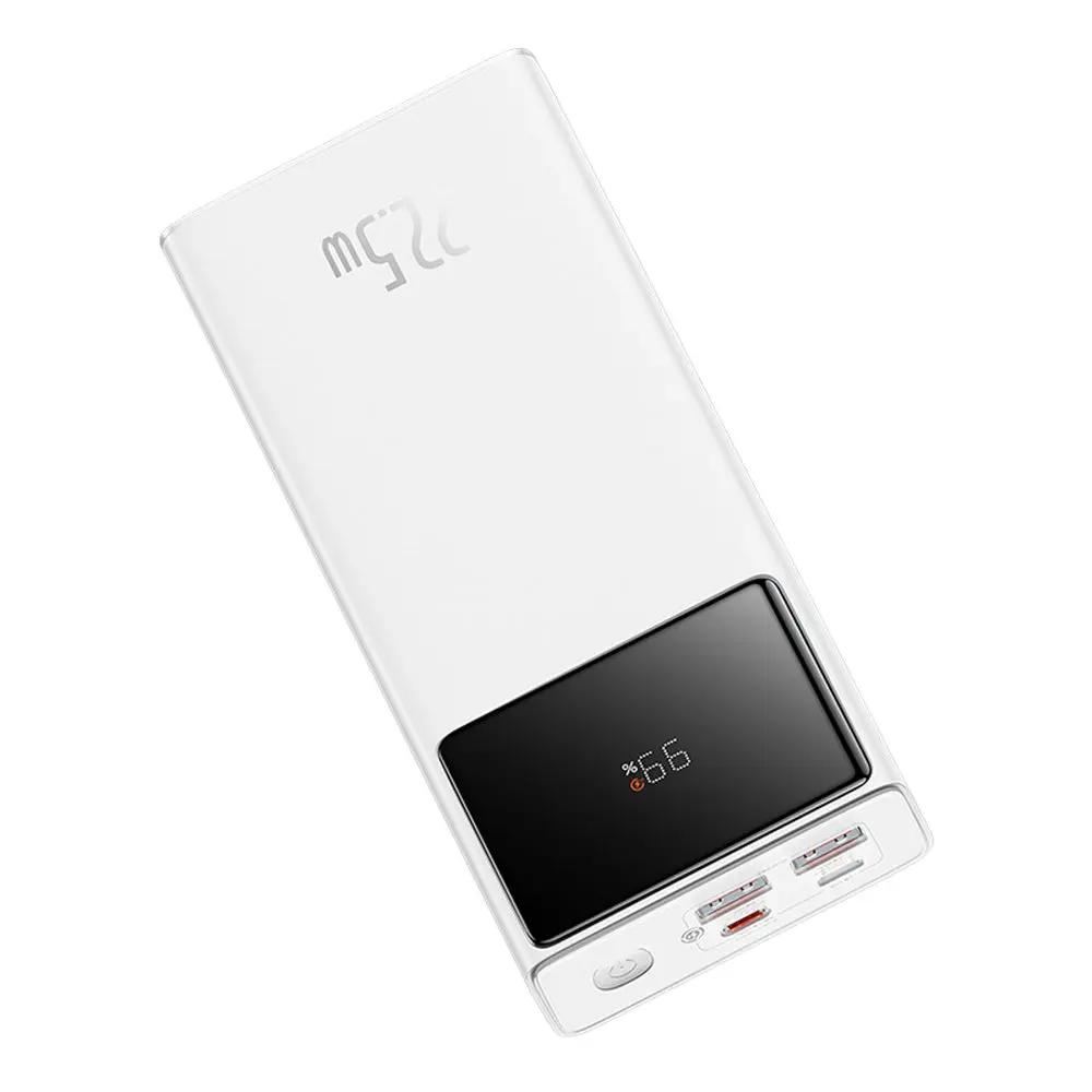 Baseus EnerFill FP41 Power Bank 30000mAh 22.5W με 2 Θύρες USB-A και Θύρα USB-C Λευκό Baseus