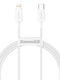 Καλώδιο Baseus Superior Series Usb-C Σε Lightning 20W 1M – Λευκό – Θήκη για κινητό από το PhoneBazaar.gr